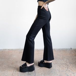 NLT Black Knit Flare Pant